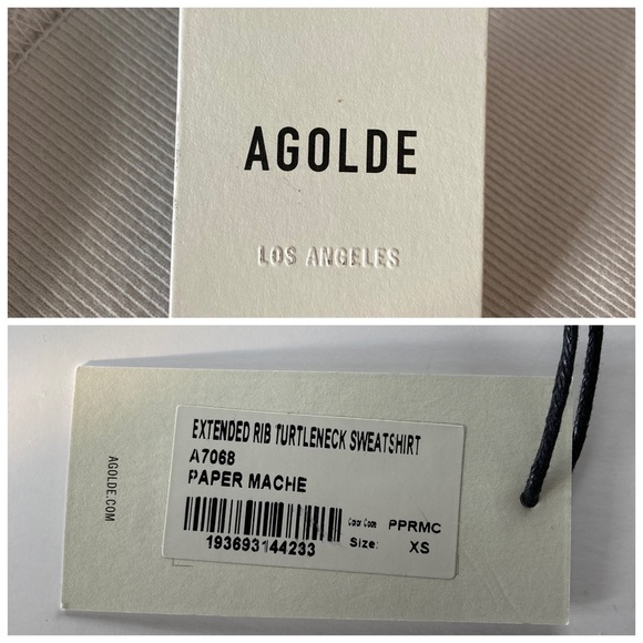 Agolde Extended Rib Sweatshirt - Picture 5 of 9